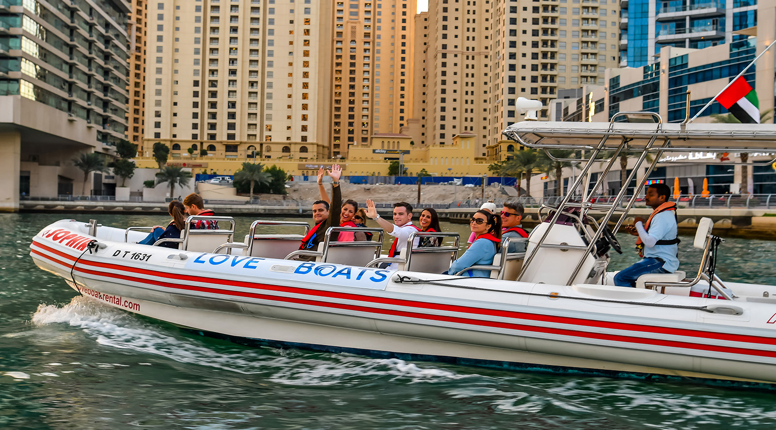 love boat in water