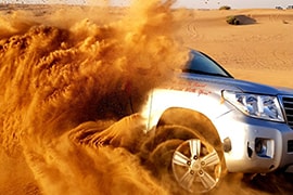Selecting Dubai Desert Safari without Dune Bashing Option