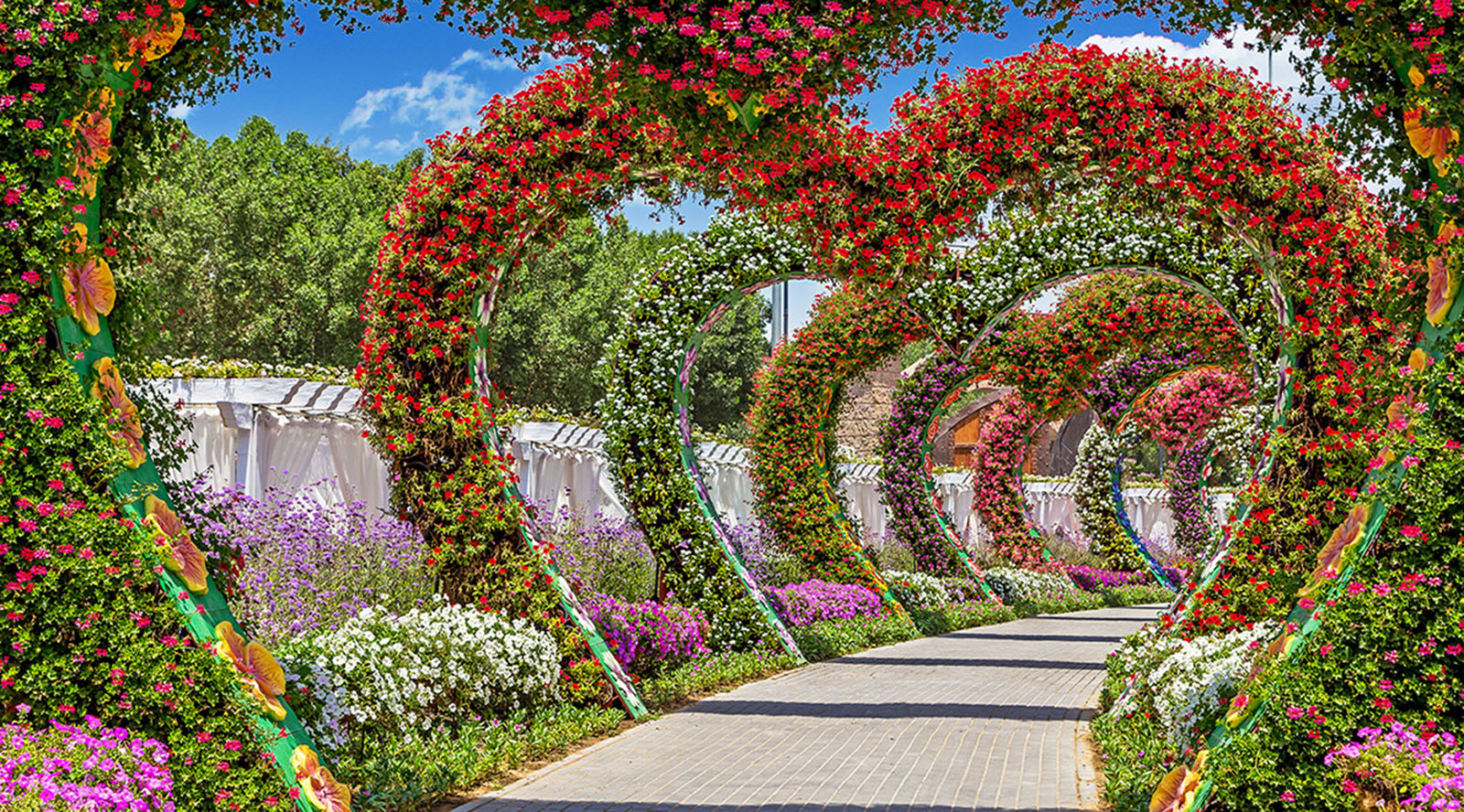 Как добраться от miracle garden до global village